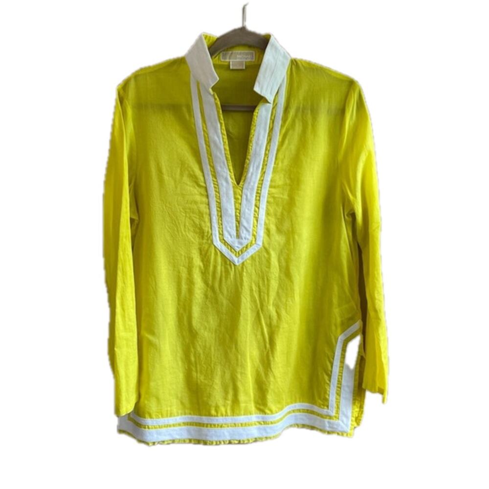 Michael Kors Yellow Lightweight Tunic Size 2